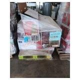 Assorted artificial christmas trees