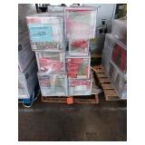 Assorted artificial christmas trees