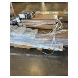 Mixed flooring, tile pieces,underpayment