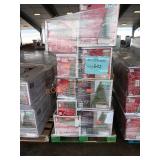 Assorted artificial christmas trees