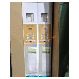 (4) 58" x 48" White 1" Vinyl Blinds