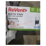 Bath Fan with LED Lighting