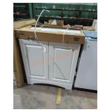 38" white bathroom vanity