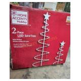 2pc LED Spiral Tree