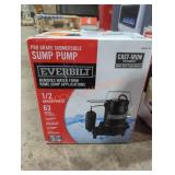 Everbilt 1/2 HP pro grade submersible sump pump