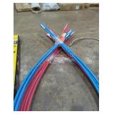 4 blue and 6 red water lines