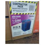100 pk 1 gang 20 cu in boxes