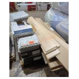 Skid lot of mixed flooring