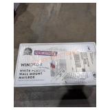 White Plastic Wall Mount Mailbox