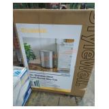 Stylewell 50 l stainless steel semi round step can