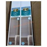 (4) 65" x 48" White 1" Vinyl Blinds