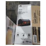 Black Galvanized Steel Post Mount Mailbox