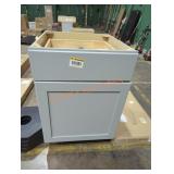 Gray cabinet base