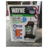 Wayne 3/4HP Sump Pump