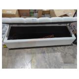 White Bench with Storage