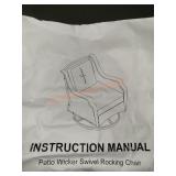 Patio Wicker Swivel Rocking Chair
