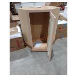 Unfinished Corner Cabinet