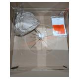 20"L Metal Honeycomb Sphere Pendant Lamp, Gold