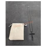 Black Cross w/ Engraved Verse