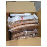 (2) Brown Leather Counter Stools