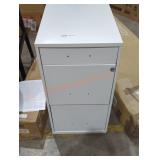 White Metal Storage Cabinet 14-1/4" x 18" x 27.5"