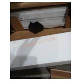 69" White Wood Entertainment Center