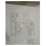 Bestier 44" rectangular gaming desk