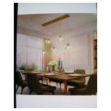 Chrysa 52.4"W 5-Light Plated Brass Island