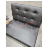 Dark Grey L Shaped Bench