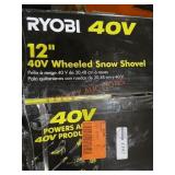 RYOBI 40V 12" Wheeled Snow Shovel