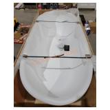 Solid Surface Freestanding Soaking Tub, 22"x69"