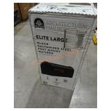 Black Galvanized Steel Post Mount Mailbox