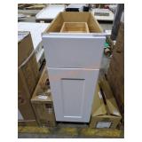 12" x 34.5" x 24" White Base Cabinet