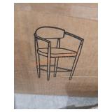 Barstool Black/Beige (2)