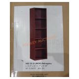 Hodedah Mahogany Shelving Unit