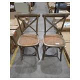 (2) Wood Dining Chairs