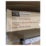 24" x 36" Antique White Wall Cabinet