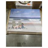 24" x 30" Beach Print On Canvas