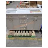 60" Double Vanity Caninet,Damaged