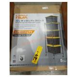 HDX 22" x 69" x 28.5" Steel Storage Tote Rack