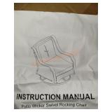 Patio Wicker Swivel Rocker Chair