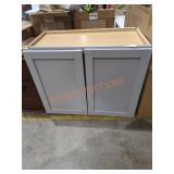 30" x 24" x 15" Grey Wall Cabinet