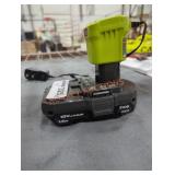 Ryobi 18v 1.5 ah battery and charger