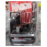 Milwaukee M12 xc 5 ah battery