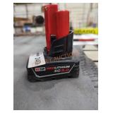 Milwaukee M12 xc 3 ah battery