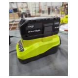Ryobi 18v 4 ah battery and charger