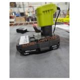 Ryobi 18v 1.5 ah battery and charger