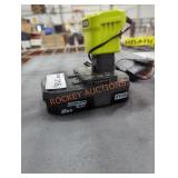 Ryobi 18v 2 ah battery and charger