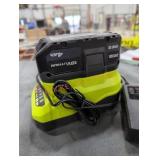 Ryobi 18v 4 ah battery and charger