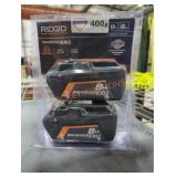 Ridgid 18v 8 ah max output batteries